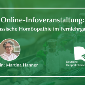 Online-Infoveranstaltung: Klassische Homöopathie im Fernlehrgang
